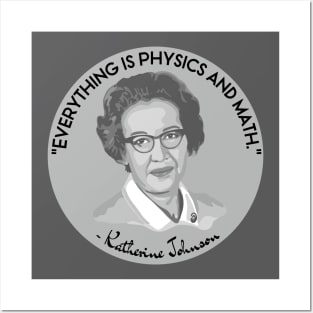 Katherine Johnson Portrait and Quote Posters and Art